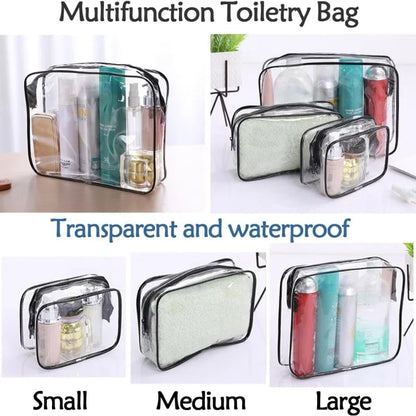 Clear Voyage: Transparent Travel Makeup Bags