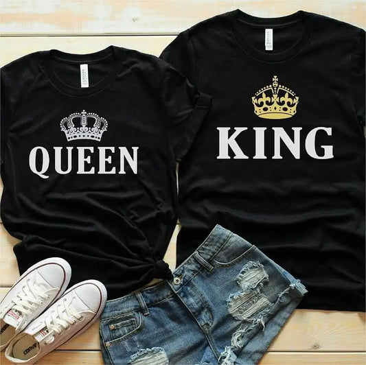 King & Queen Couple T-Shirts