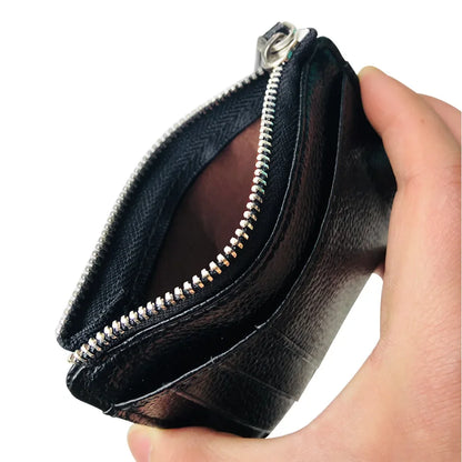 Mini Zipper Card Bag Slim ID Bank Purse Wallet Credit Organizer Portable