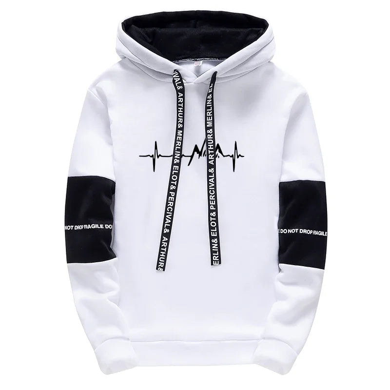 Mens 2025 Casual Hooded Sweatshirt Jogging Clothing High Quality Simplicity Versatile Printing Tops Pants Suit