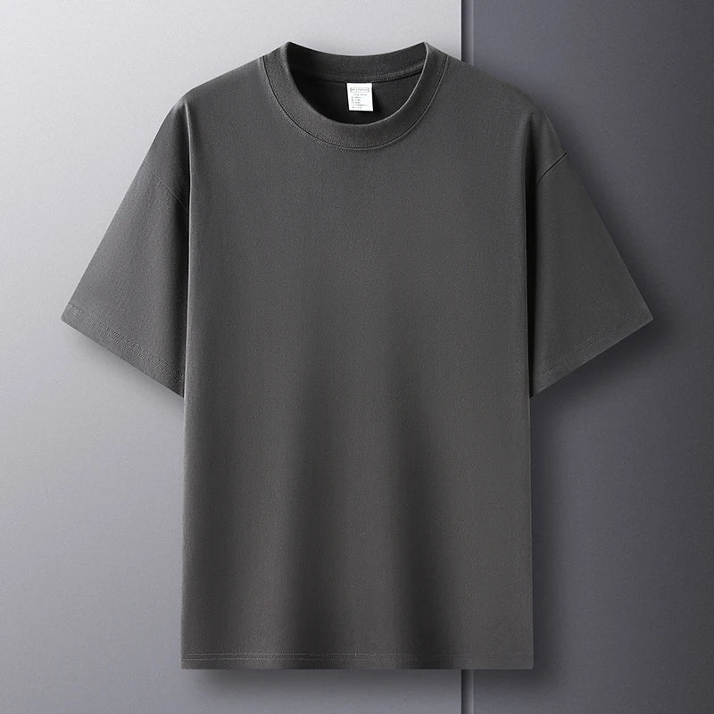 High-End Men's Cotton T-Shirt - Summer Fashion