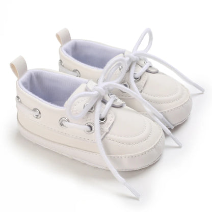 boy and girl Spring Shoe Newborn Walking Shoe White Soft-soled Sneaker 0-18 months (Non-Slipper)