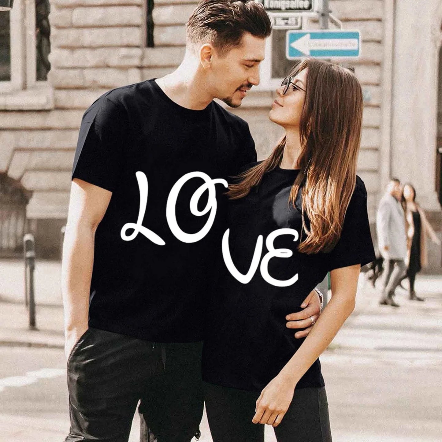 Couple T-shirt Summer Fashion  King Queen Couples T Shir