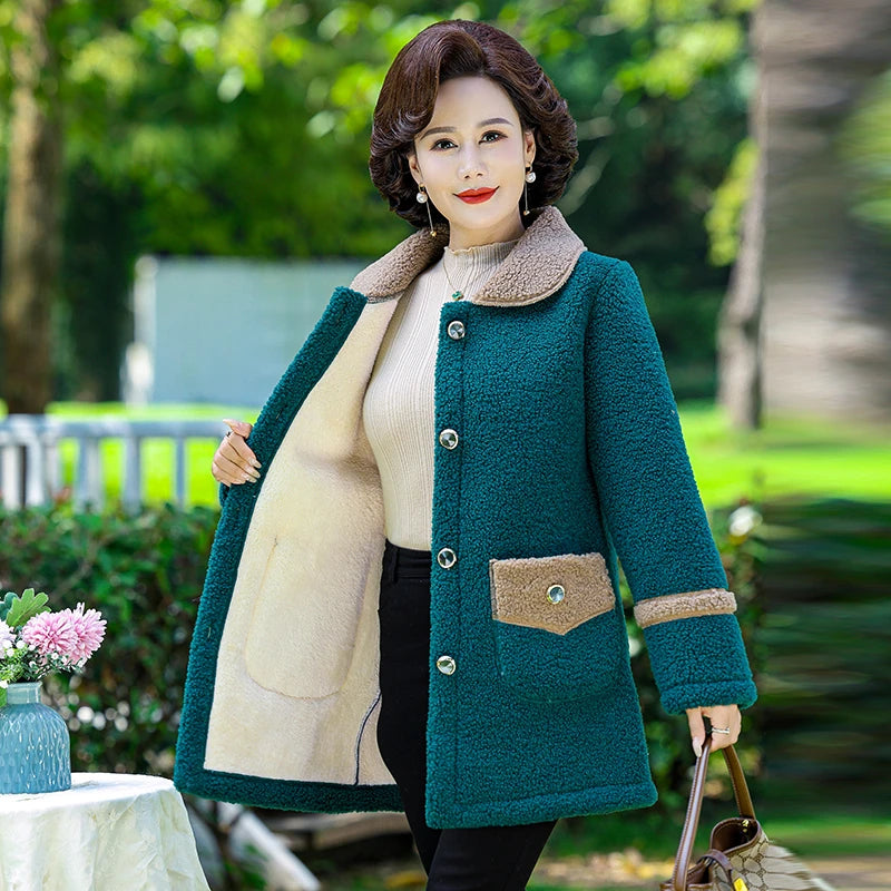 Autumn Winter Women Jacket Warm Coat Ladies Lamb Female Jacket