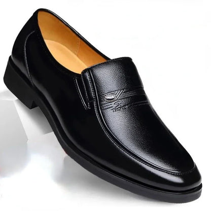 Leather Men Formal Shoes Luxury Brand 2025 work and wedding party ( Size 38-44 )