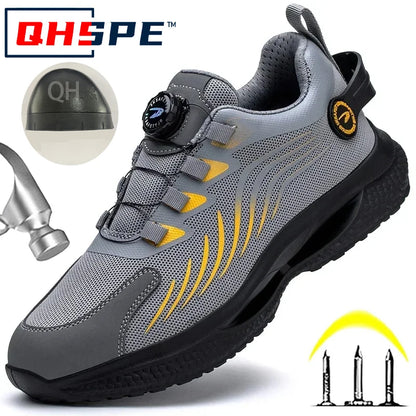 safety Fashion Men Sport Shoes Security Protective Boots Men  New Safety Shoes Men Anti-smash Anti-puncture Work  2025 style