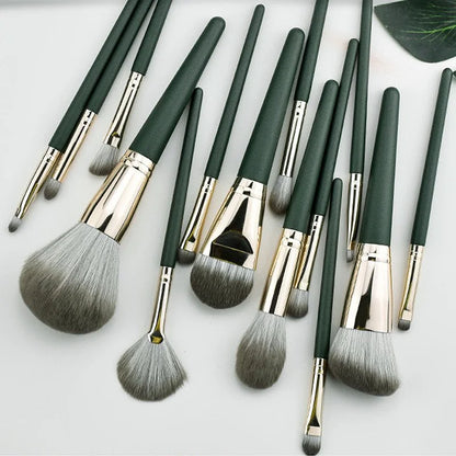 Soft Fluffy Makeup Brush Set - 14pcs