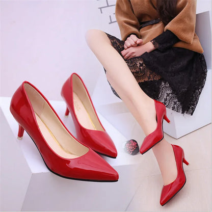 Shoes Ladies Pumps Medium Heel (Weeding Shoes and Office Work )