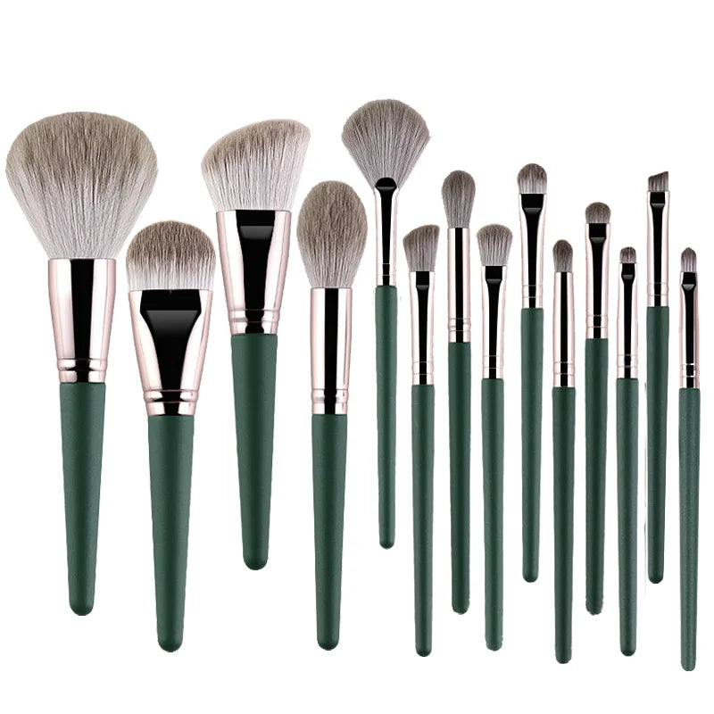 Soft Fluffy Makeup Brush Set - 14pcs