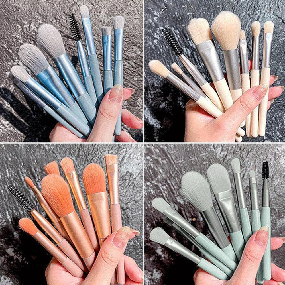 New 8 Pcs Makeup Brush Set Makeup Concealer and powder