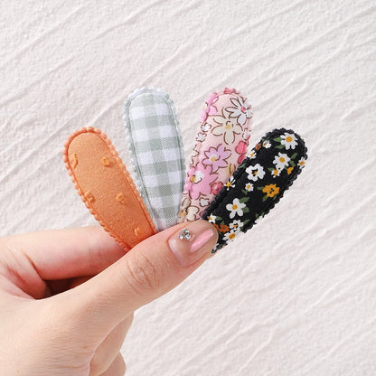 Fresh Print Cotton Hair Clips - 10pcs for Kids