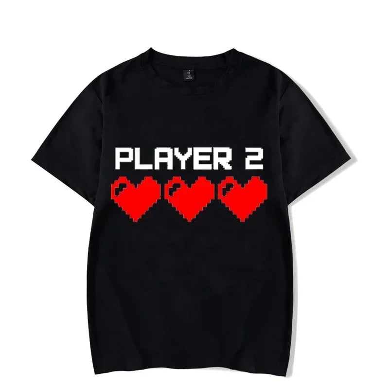 Couple T Shirt Funny Matching Lovers T- Shirt Women Man Summer Couples Streetwear