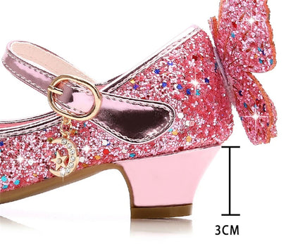 Glittery Shoes for Girls' Dance Parties: A Fashionable Choice for Young Dancers