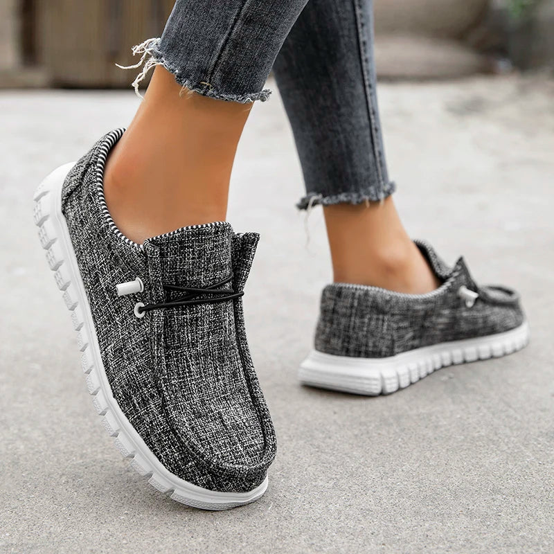 Summer Canvas Shoes for Man‘s Women Classic Loafers Breathable and Comfortable Slip-On Walking Sneakers Unisex Boat shoes