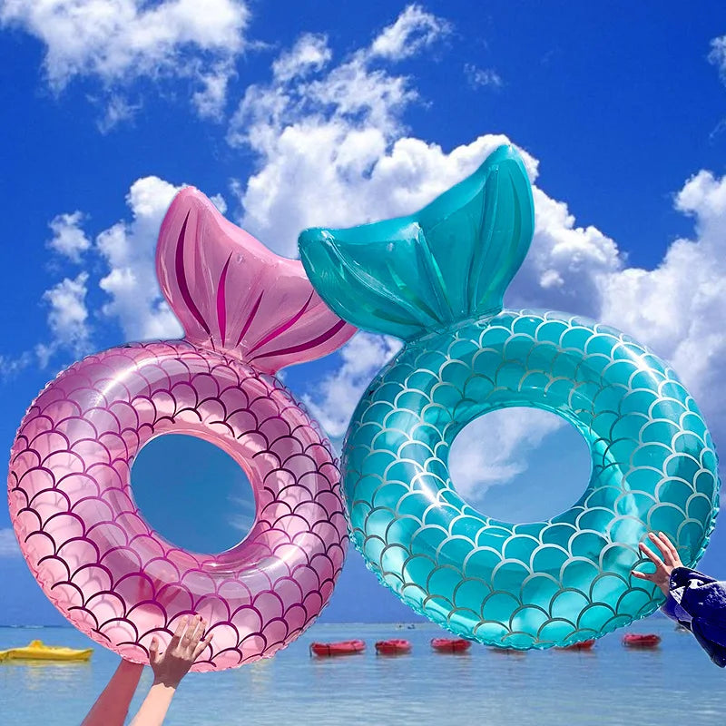 ROOXIN Kid Adult Swim Ring Tube Swim Circle Inflatable Toys For Child  Adult Swimming Ring Float Swim Pool Water Play Equipment