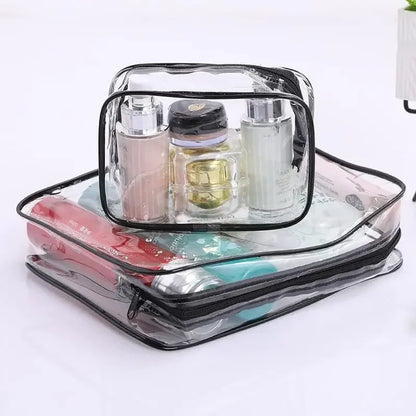 Clear Voyage: Transparent Travel Makeup Bags