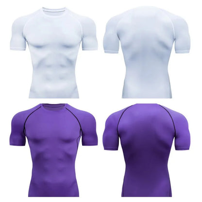 Men  Running T-Shirt Fitness & Gym Sportswear Quick Dry