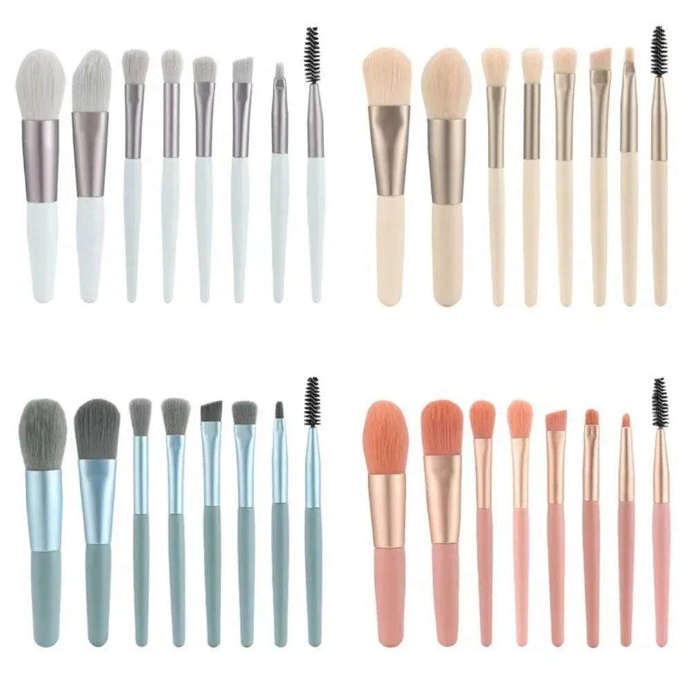 New 8 Pcs Makeup Brush Set Makeup Concealer and powder