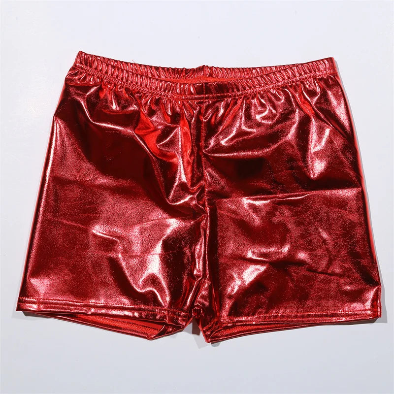 Sparkle Stride: Femme Workout Shorts