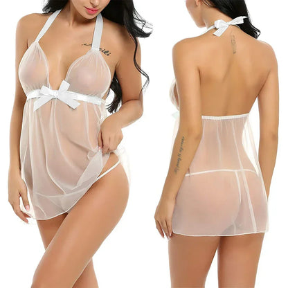 Mini Sexy Dress Lingerie Body Underwear Set Honeymoon New Wedding 2025 Sleepwear Suit