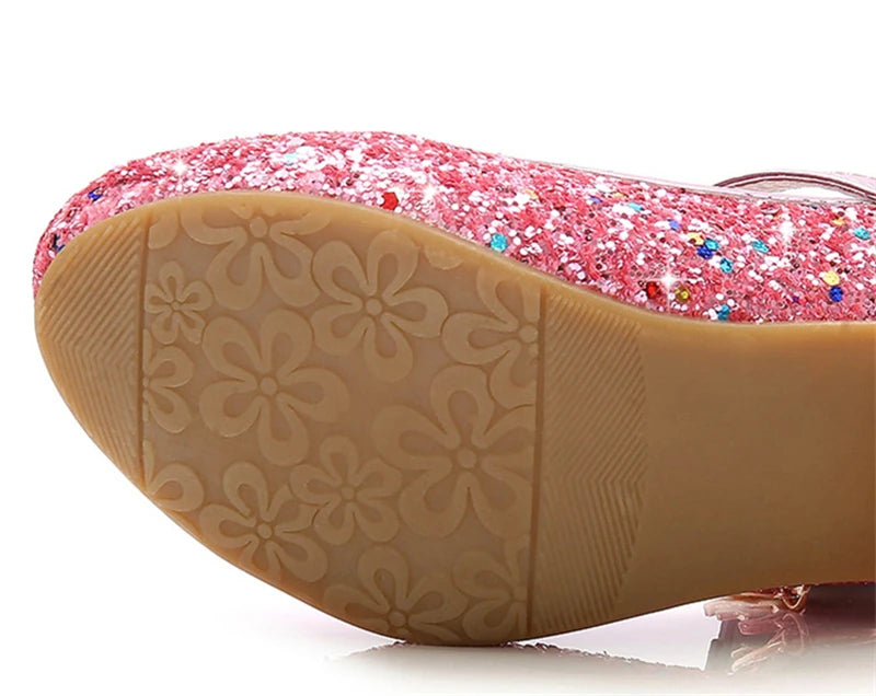 Glittery Shoes for Girls' Dance Parties: A Fashionable Choice for Young Dancers