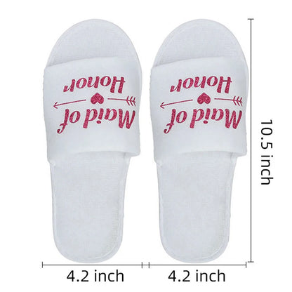 man & women Bride Wedding Slippers