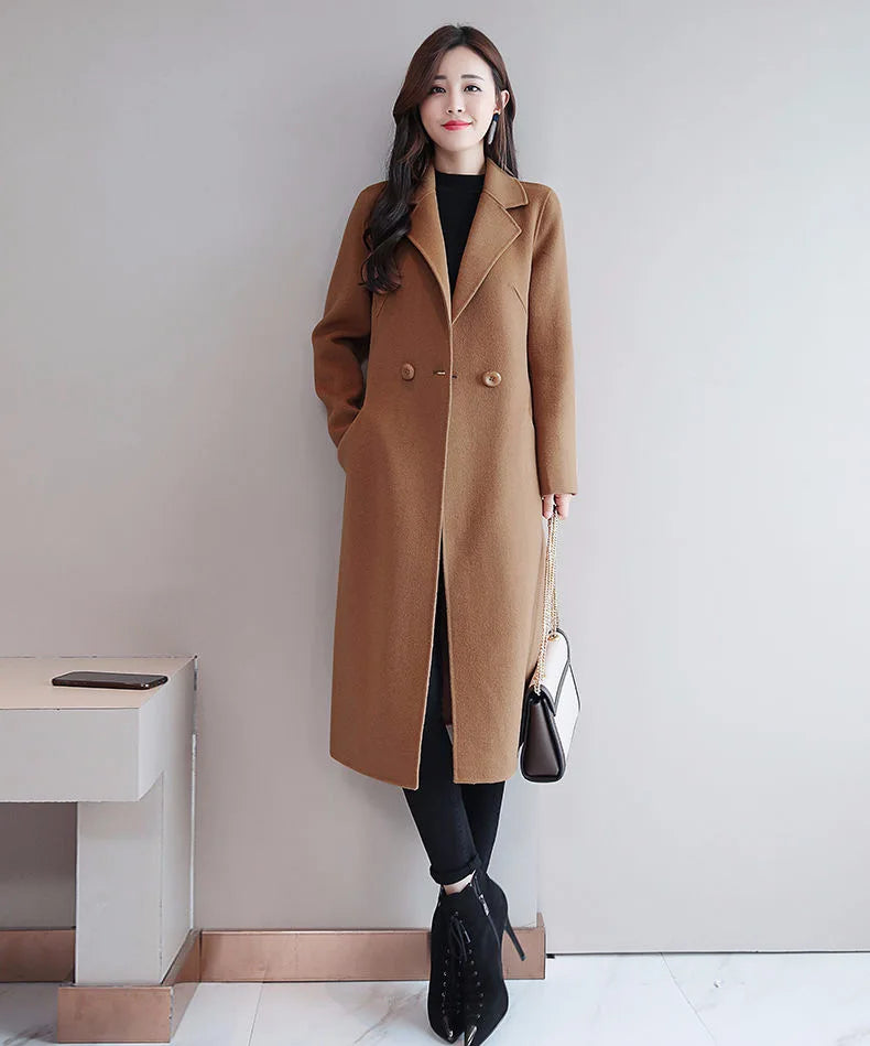 Stylish Medium Wool Coat for Luxe Comfort