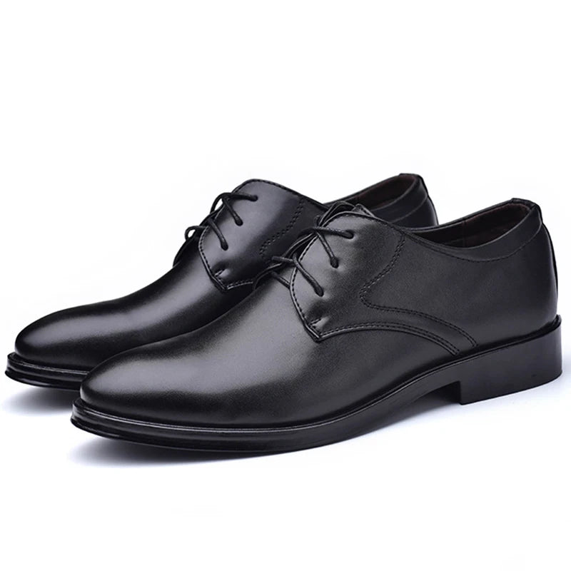 Men's Shoes Black & Braun Leather Formal Shoes for Men Oxfords Wedding Party & Office