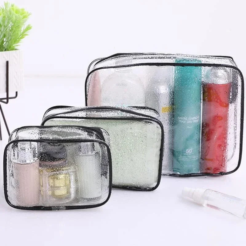 Clear Voyage: Transparent Travel Makeup Bags