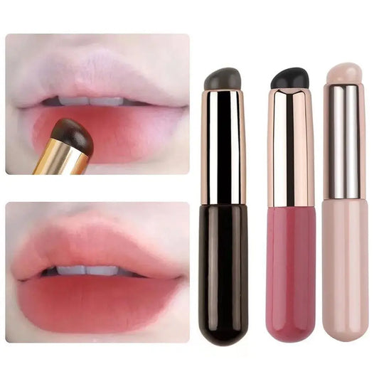 Silicone Lip Brush With Cover Cap Concealer Brush Round Head No Broken