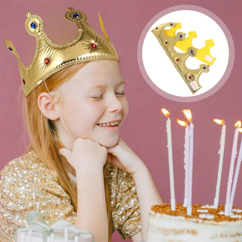 Birthday Crown Hats Queen Girl & King Boys Kids