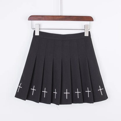 Urban Sweet: Elastic Waist Cross Skirt