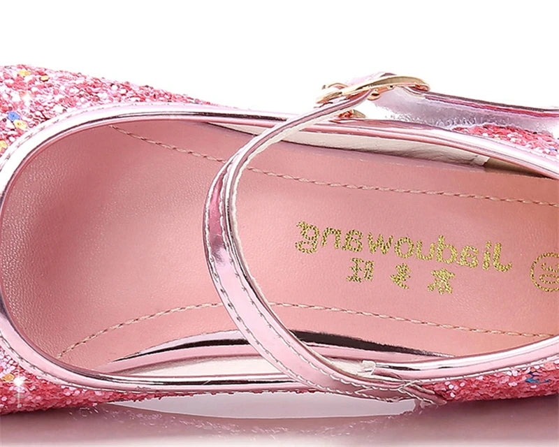 Glittery Shoes for Girls' Dance Parties: A Fashionable Choice for Young Dancers