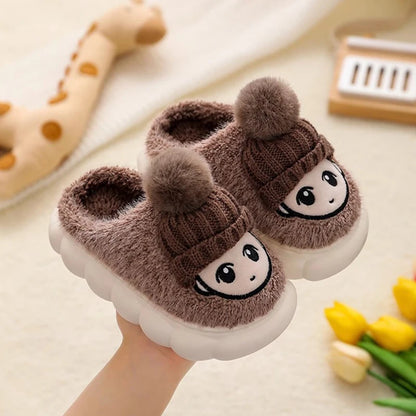 Children's cotton slippers women's autumn and winter home warmth boys'