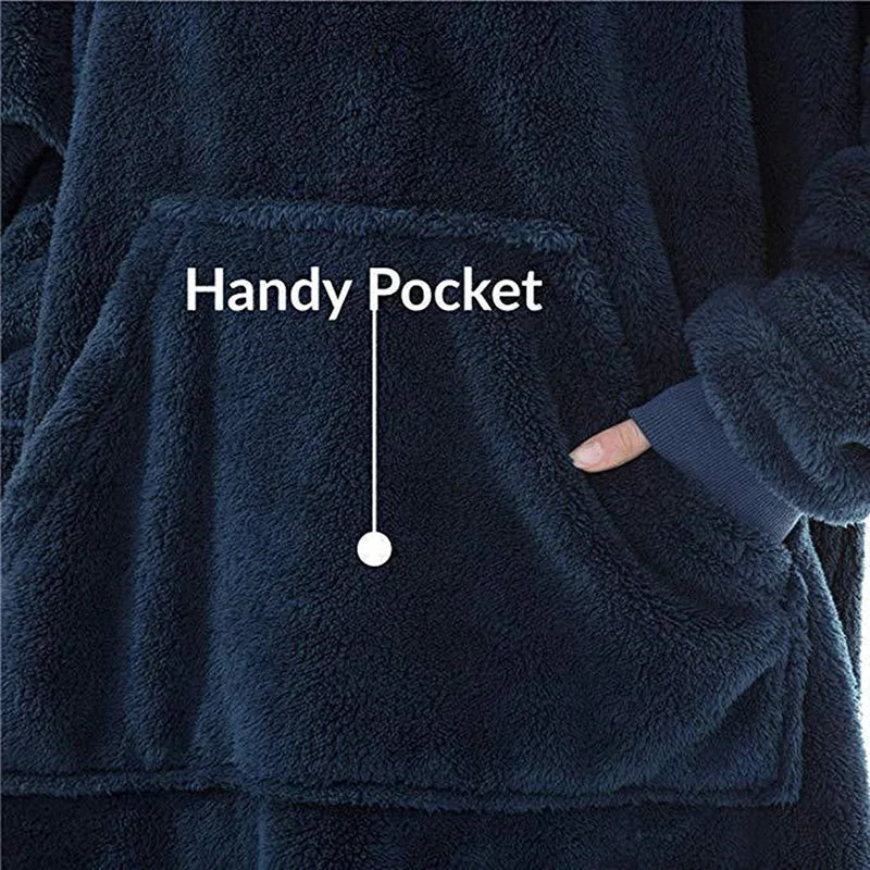 Women's Double-Faced Fleece Hoodie for Winter 2025