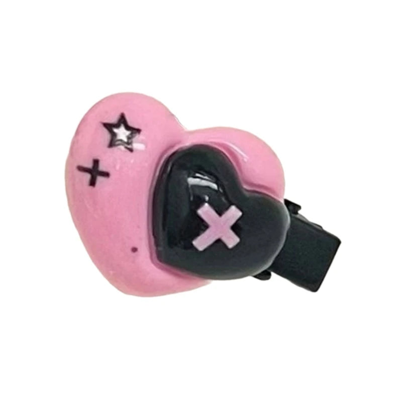 Gothic Mini Plastic Hair Clip Barrettes for Woman and Girls