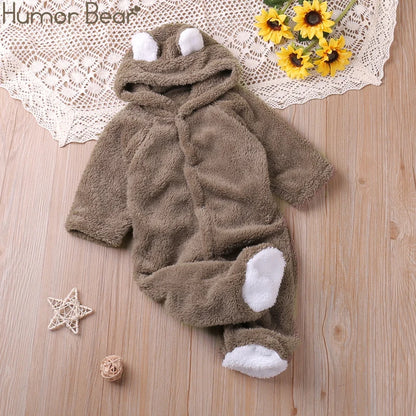 Humor Bear Autumn Cartoon Style Winter