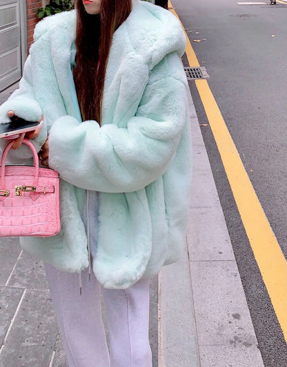 Pink Plush: Sweet Fur Coat