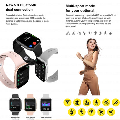 New For Apple 2025 DT Watch 10 Smart Watch Men HD AMOLED 4GB Memory Music 3D Surround Bluetooth Call Waterproof Smartwatch Woman