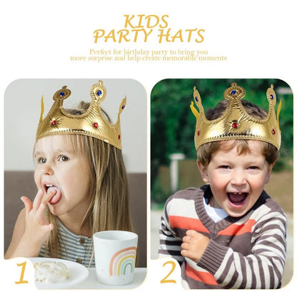 Birthday Crown Hats Queen Girl & King Boys Kids