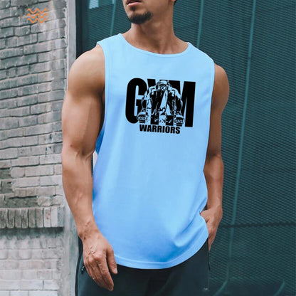 Summer Mesh Quick Dry Gym Fitness  Bodybuilding Sleeveless T-Shirt Workout Muscle Vests