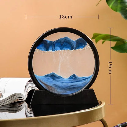 3D Sand flow Hourglass Picture