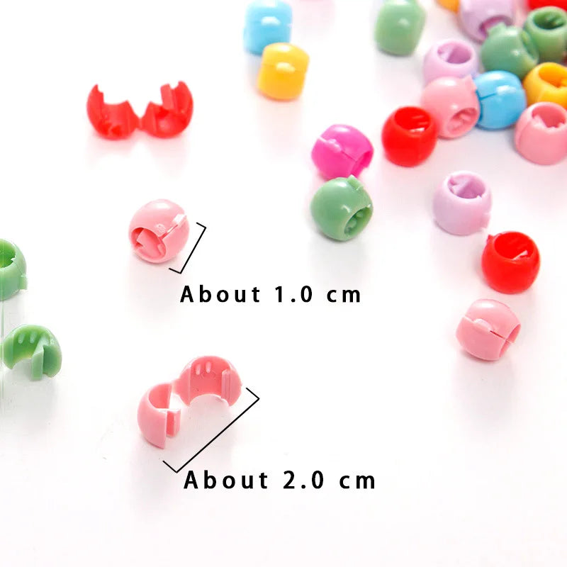 Cute Flower Hair Clips Set - 100pcs for Girls