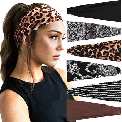 Fashion Sports Fitness Headband Snake Leopard