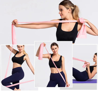 Yoga Sport Resistance Bands Pilates Training Fitness Exercise Home Gym Elastic Band Natural Rubber