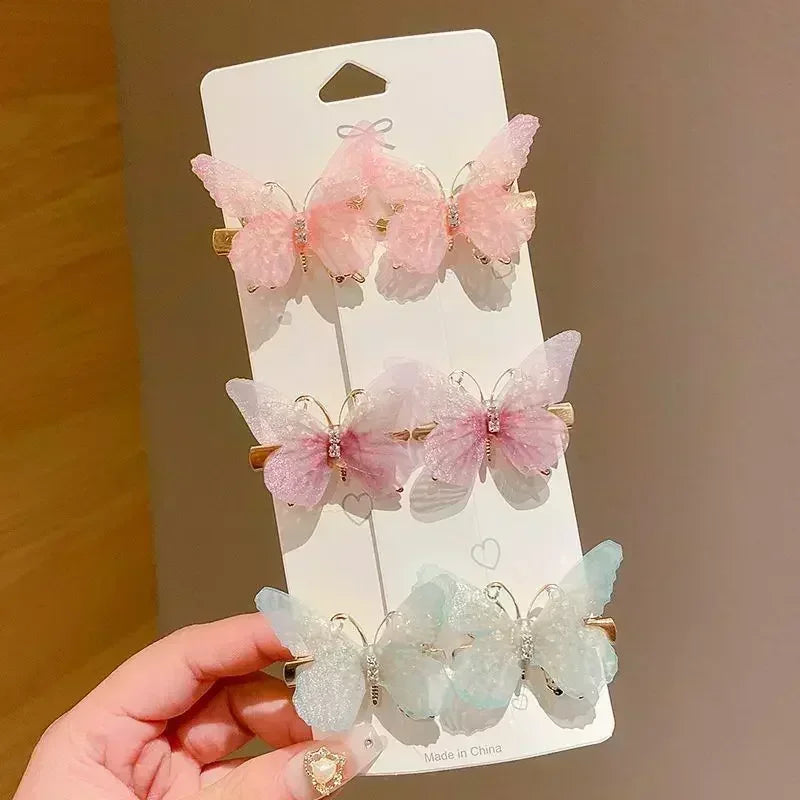 Colorful Butterfly Hairpins for Mom & Girl - 2/6pcs