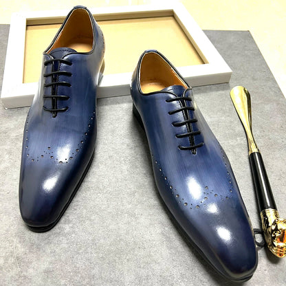 oxford style men shoes wedding & business formal luxury classic shoes