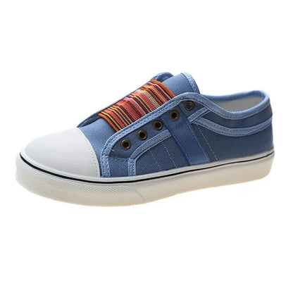 Canvas Flat Shoes Women Low-cut Trainers