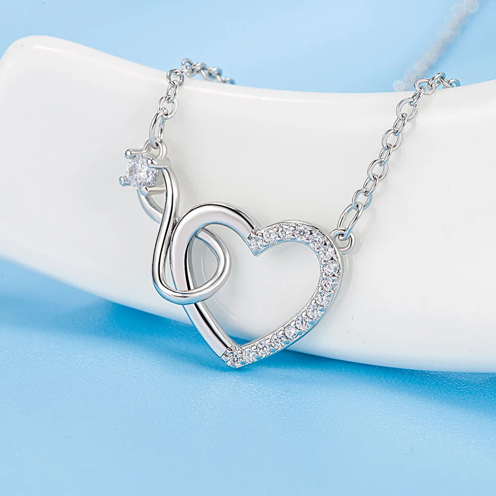 Love Lustre: Sterling Silver Heart Necklace