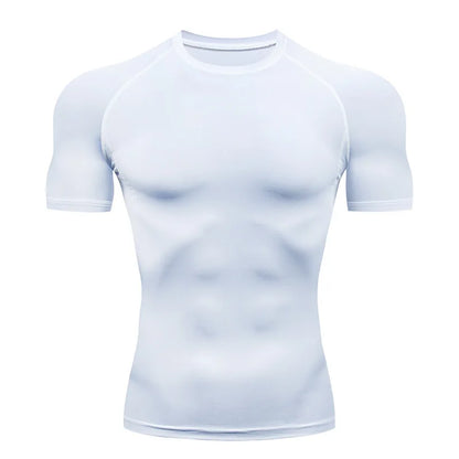 Men  Running T-Shirt Fitness & Gym Sportswear Quick Dry